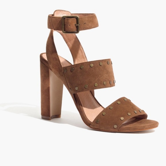 Madewell Shoes - Madewell brown suede Octavia studded sandal 8